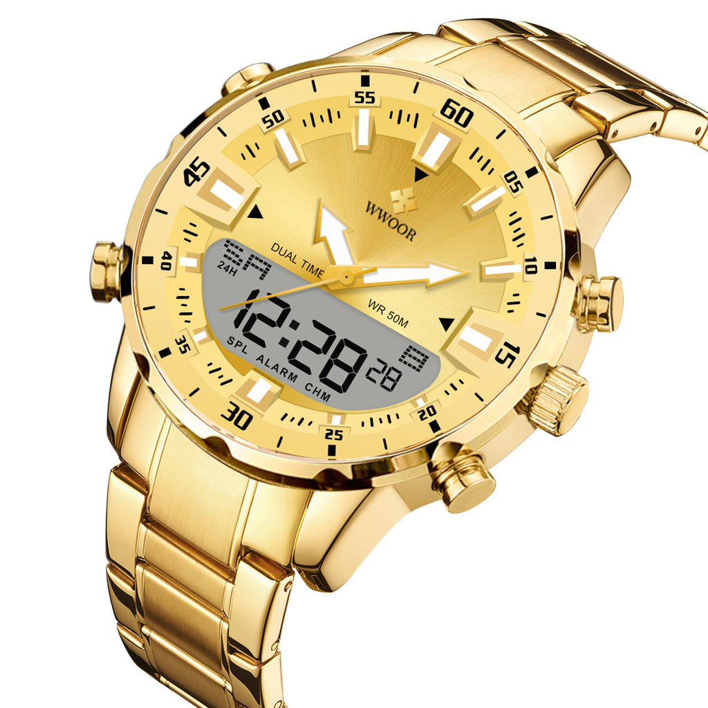 Stylische Herren-Armbanduhr mit Leuchtzifferblatt