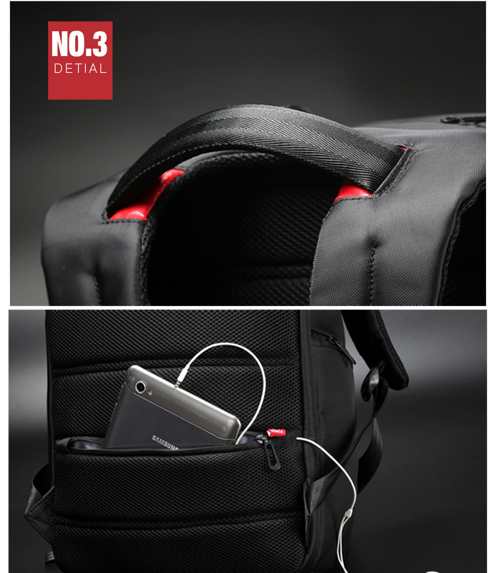 USB-Lade-Rucksack wasserdicht 15" – Bild 7 | LuxeStyle