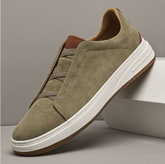 Leder-Sneaker mit weicher Sohle – Bild 2 | LuxeStyle
