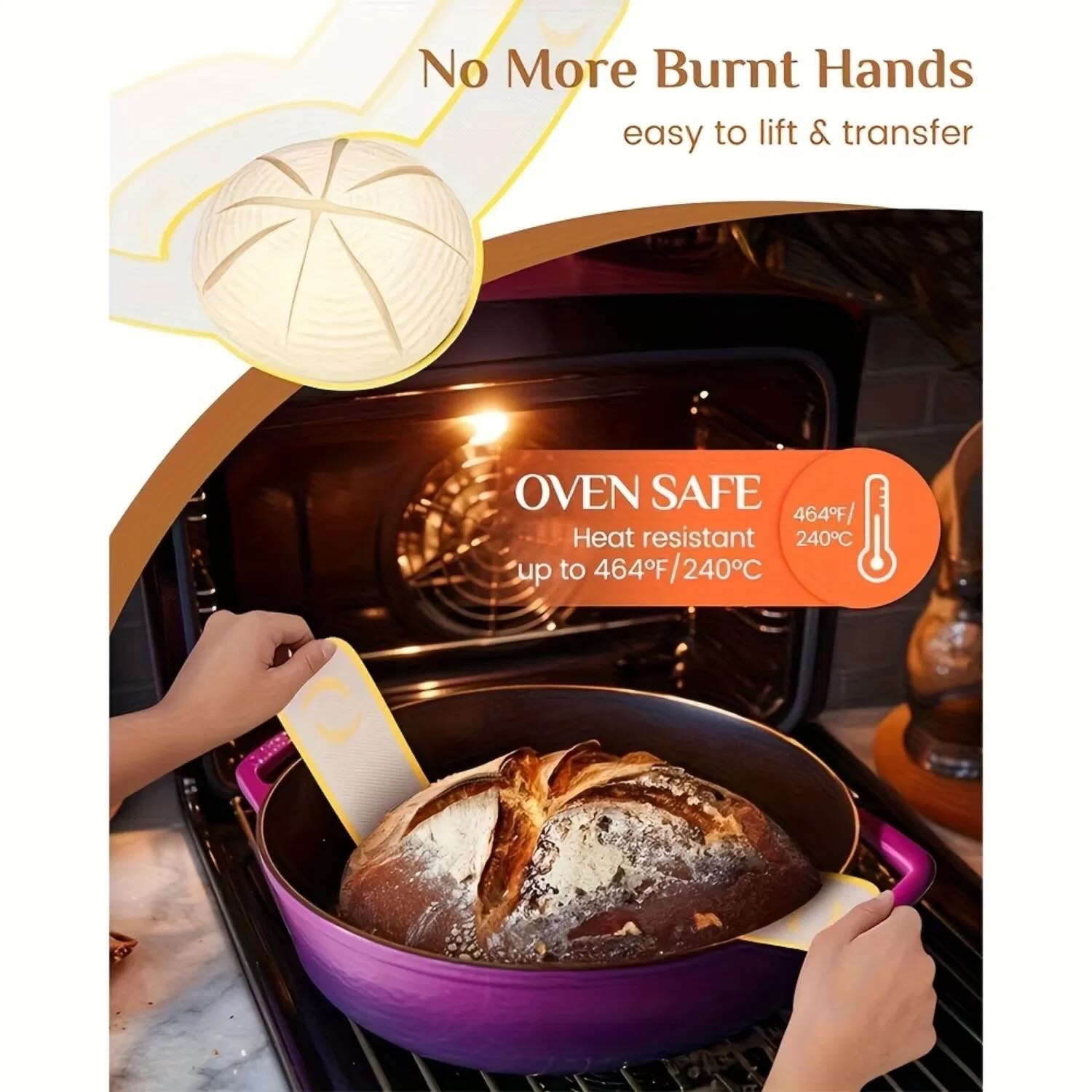 Gärkorb-Set mit Zubehör für Sauerteigbrot