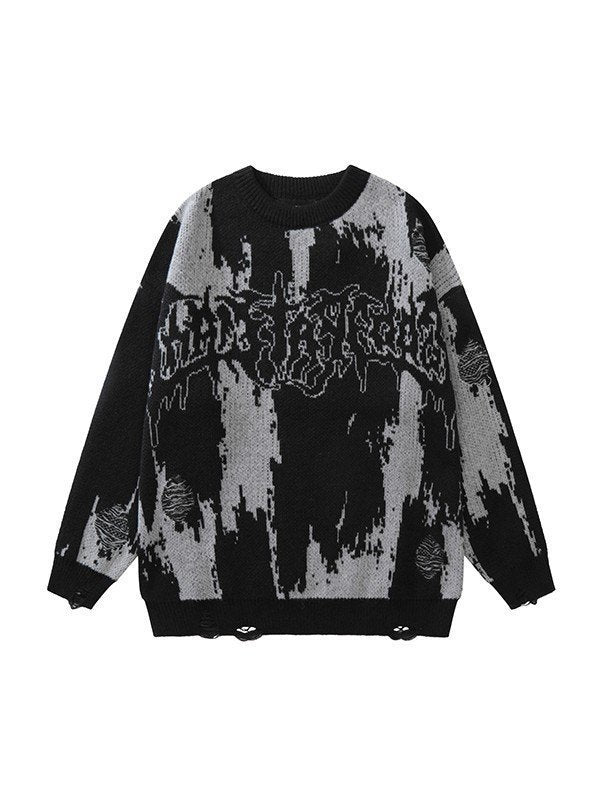 3D Strick-Sweatshirt für Herren