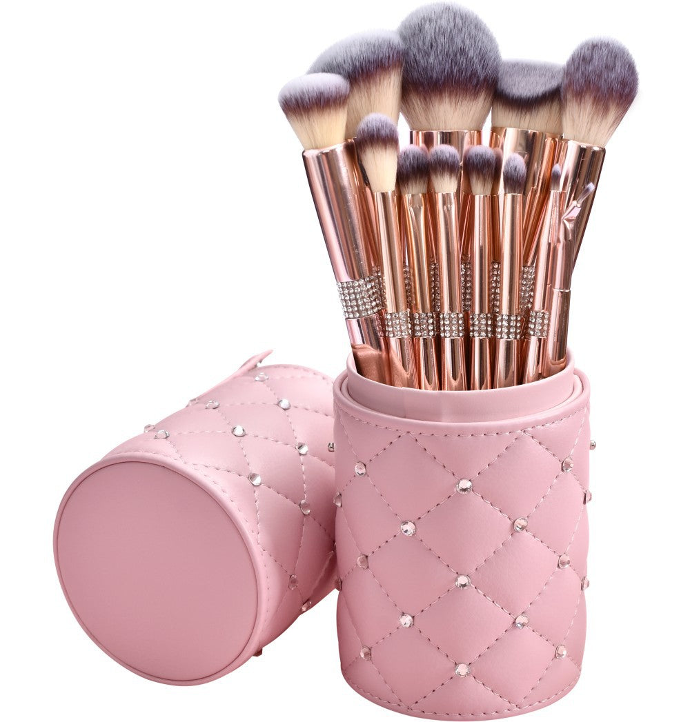 Rose Gold Make-up-Bürsten-Set mit 14 Stück
