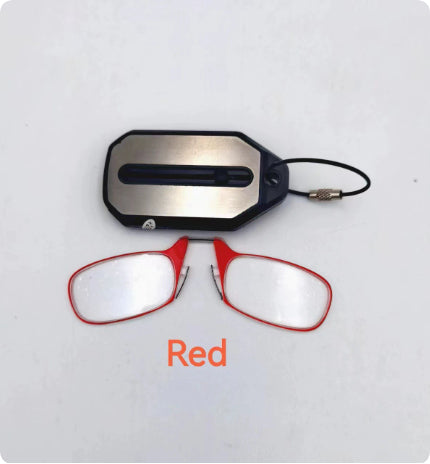 Blaulichtfilter Lesebrille mit Nasenclip