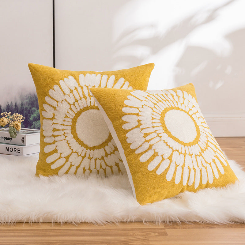 Gelber Kissenbezug, verschiedene Muster – Bild 5 | LuxeStyle