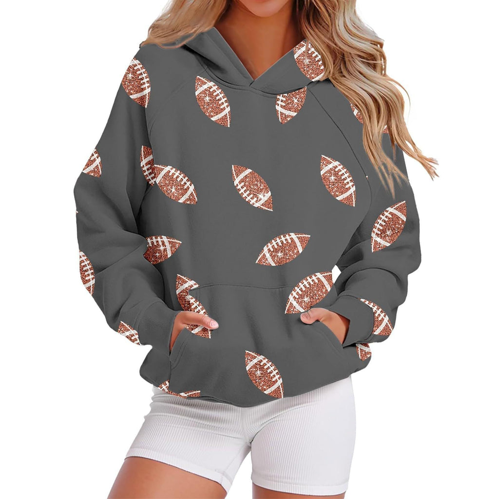 Kapuzen-Sweatshirt mit Baseball-Design