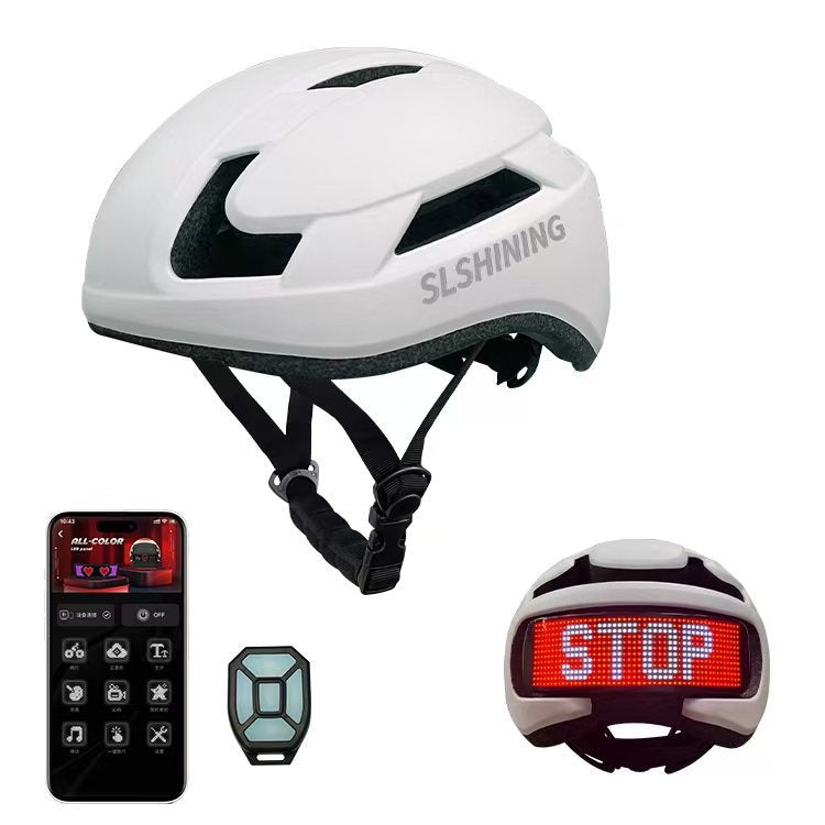 Velohelm mit App-gesteuertem LED-Display