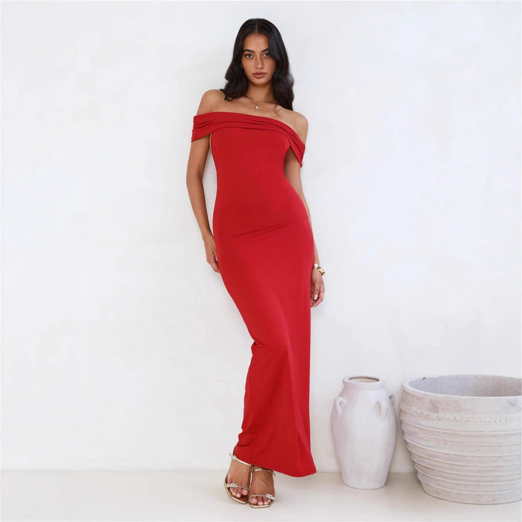 Trägerloses Off-Shoulder Etuikleid – Bild 7 | LuxeStyle