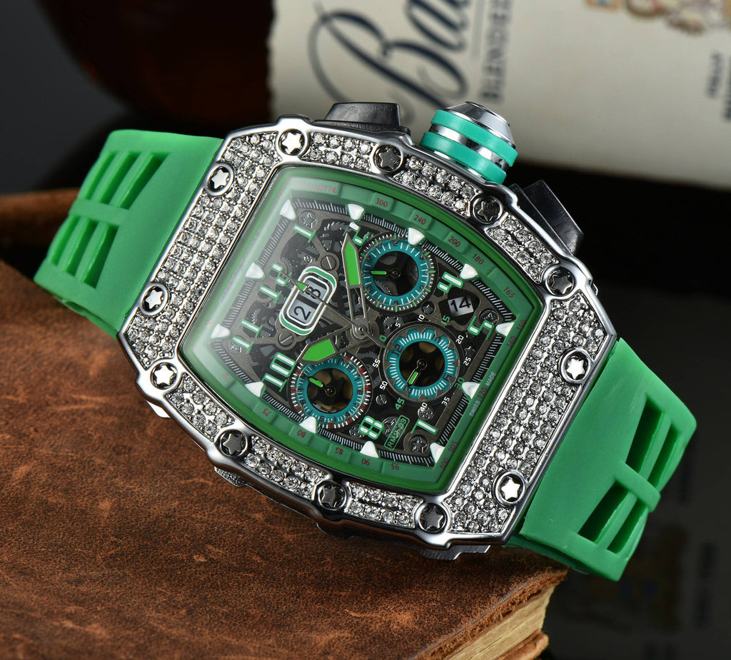 Diamant-Herrenuhr mit Kalenderfunktion – Bild 7 | LuxeStyle