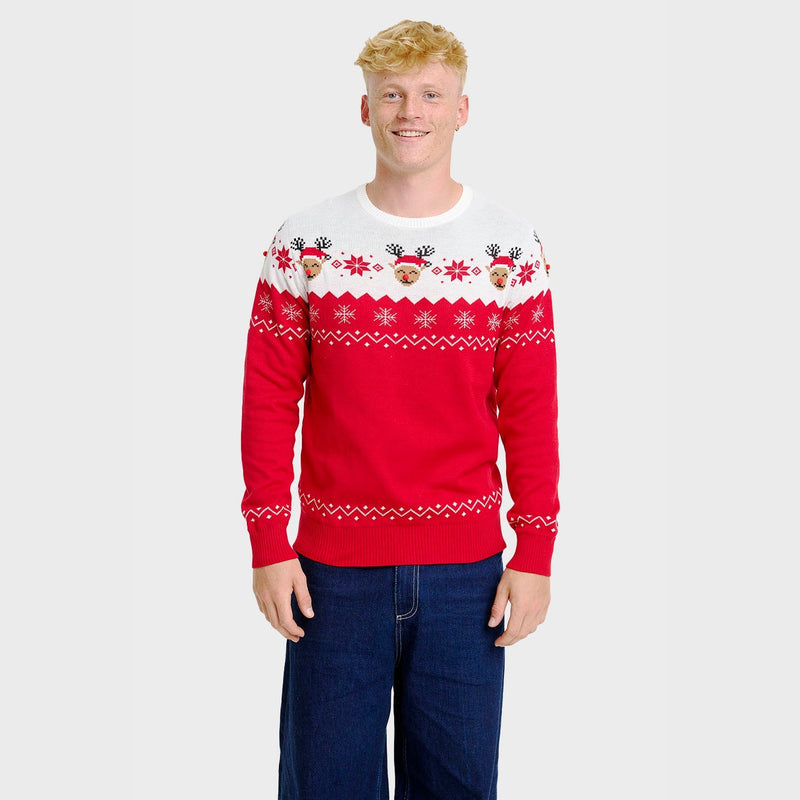 Jacquard Christmas Pullover für Herren