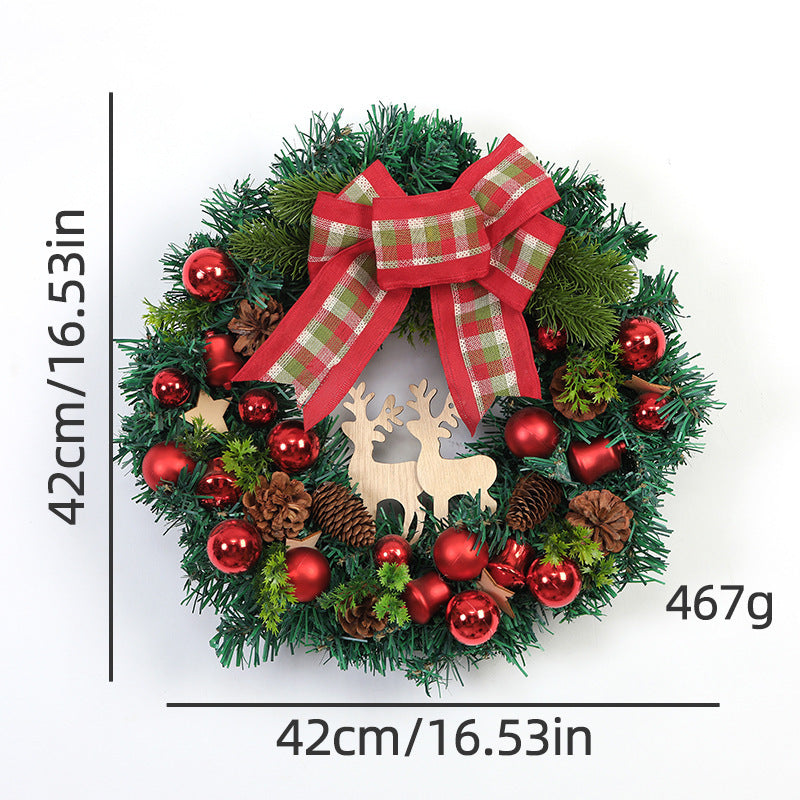 Weihnachtskranz 40 cm Türhänger – Bild 2 | LuxeStyle