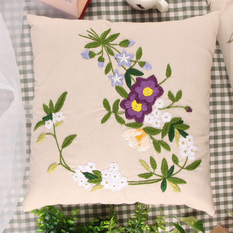 DIY Stickkissenbezug Pflanzen & Blumen | LuxeStyle