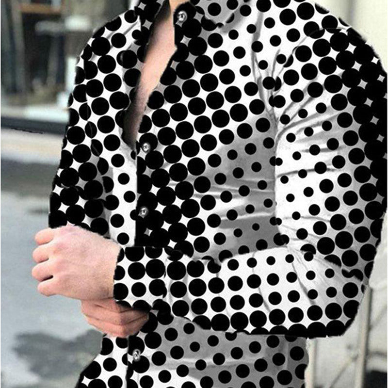 Herren Langarmshirt mit 3D-Digitaldruck – Bild 2 | LuxeStyle