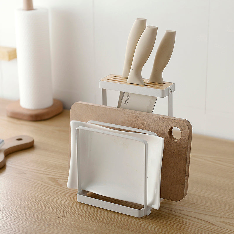 Messer- und Schneidebrettständer aus Holz – Bild 5 | LuxeStyle