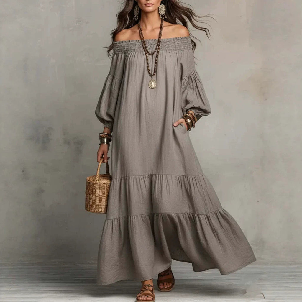 Boho Off-Shoulder Kleid