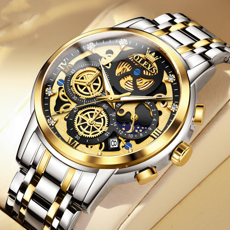 Herren Quarzuhr mit Chronograph – Bild 6 | LuxeStyle