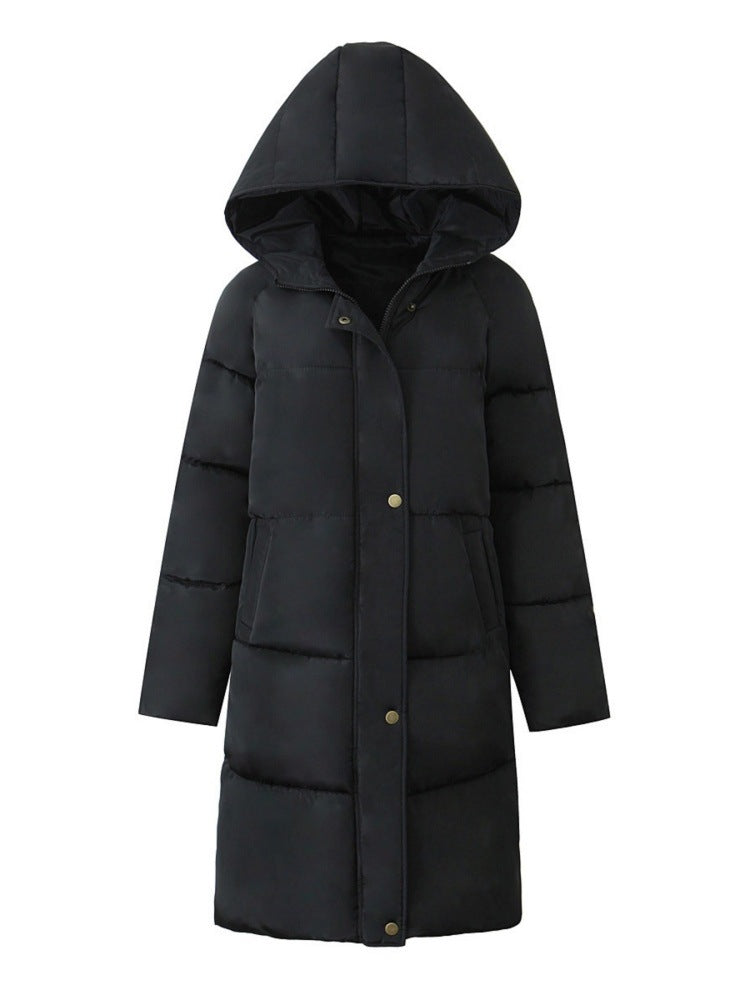 Weit sitzende Pufferjacke mit Kapuze – Bild 5 | LuxeStyle
