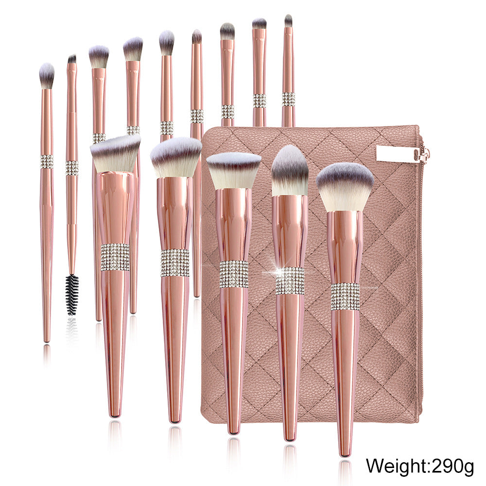 Rose Gold Make-up-Bürsten-Set mit 14 Stück