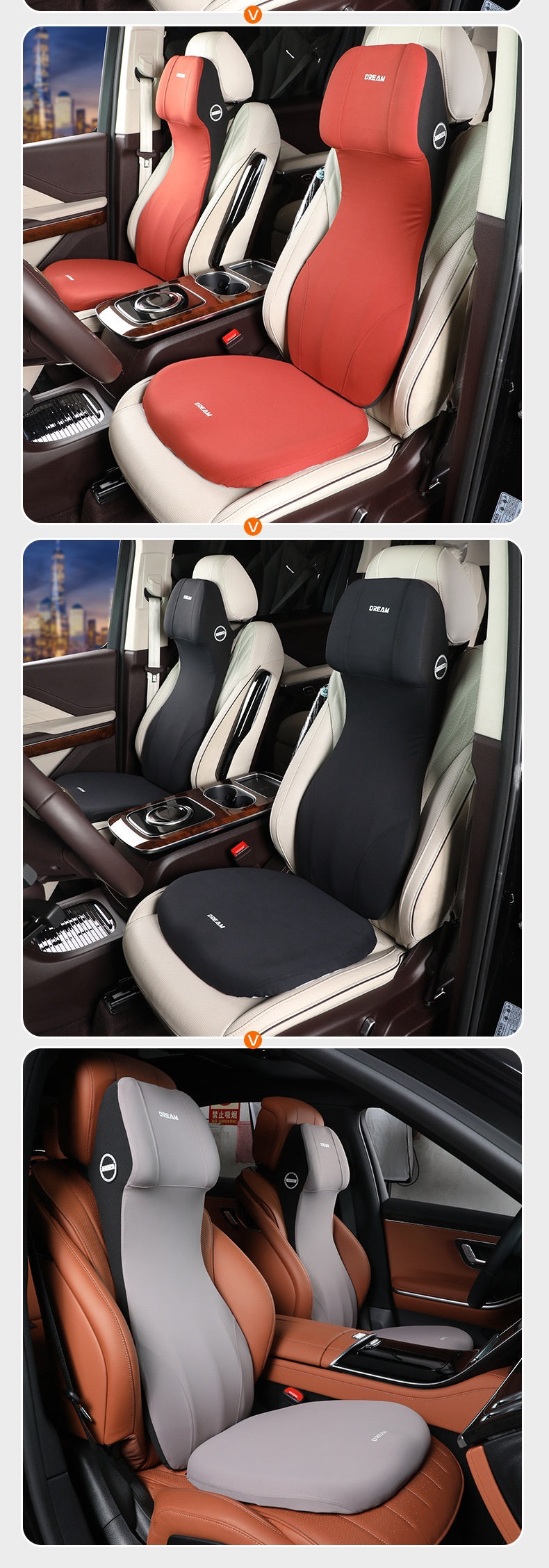 Lenden-Gesäßkissen, Memory-Schaum, Auto-Universell
