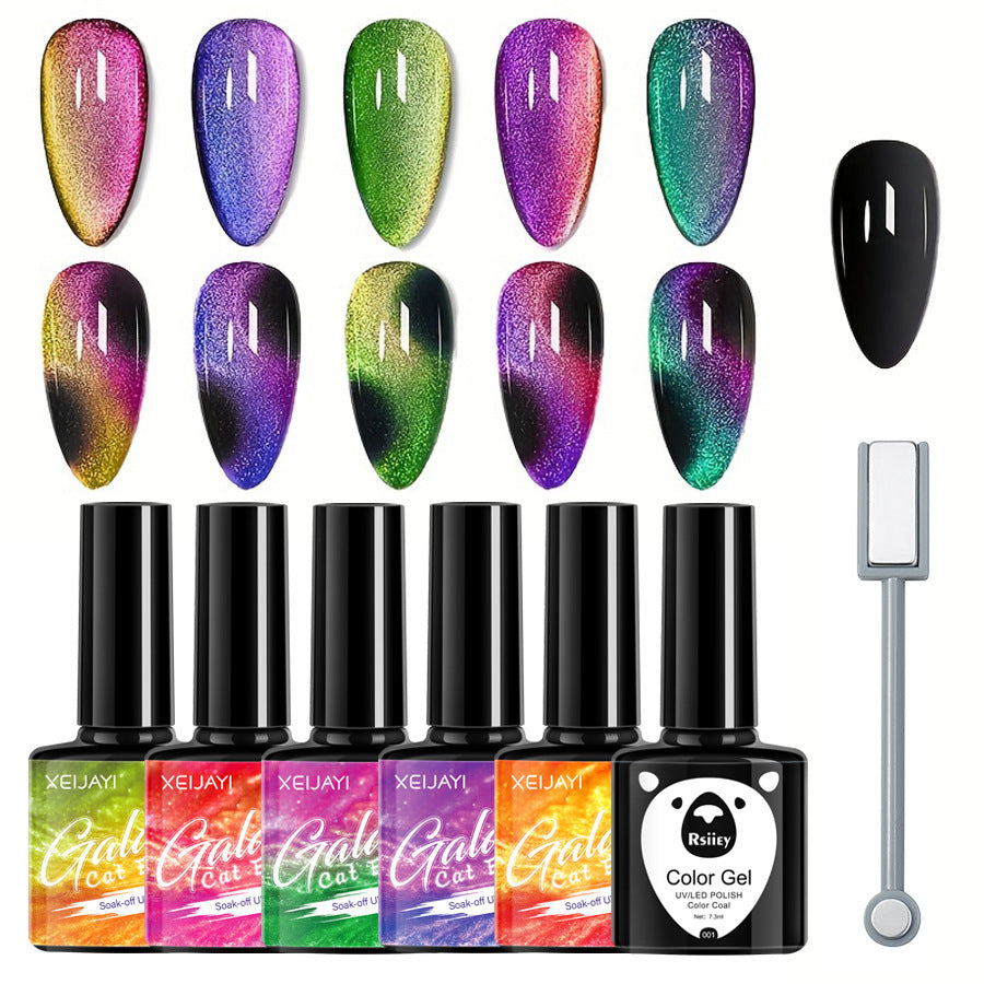 Magic Color Cat Eye Gel Nagellack-Set