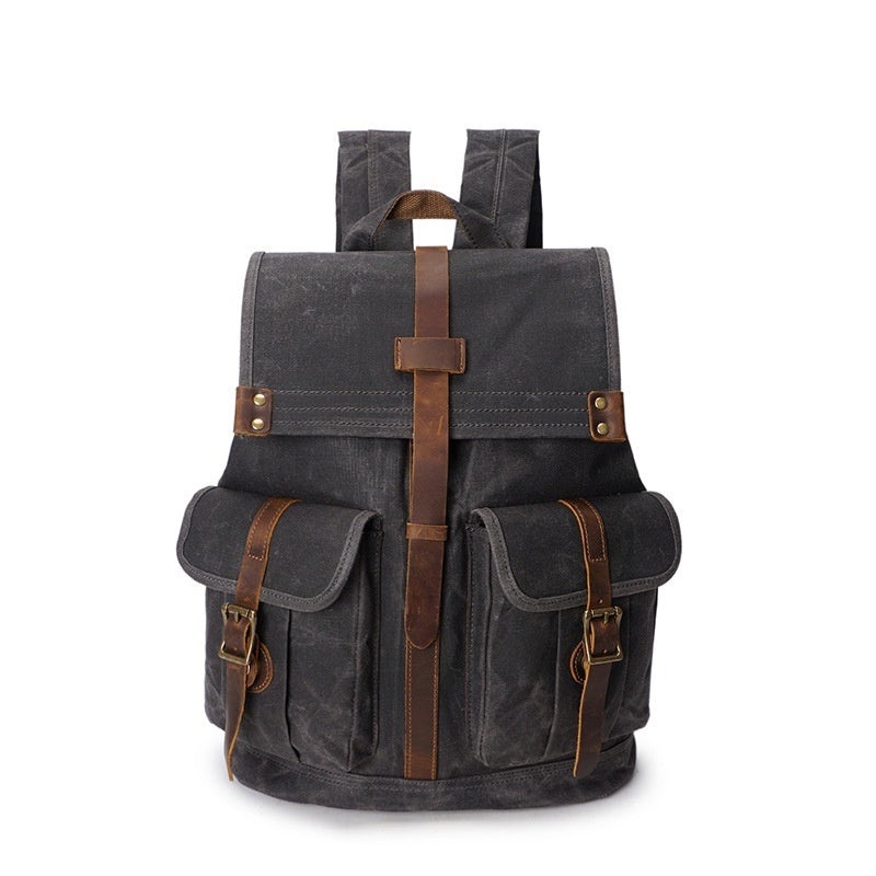 Vintage Reise-Rucksack aus Canvas