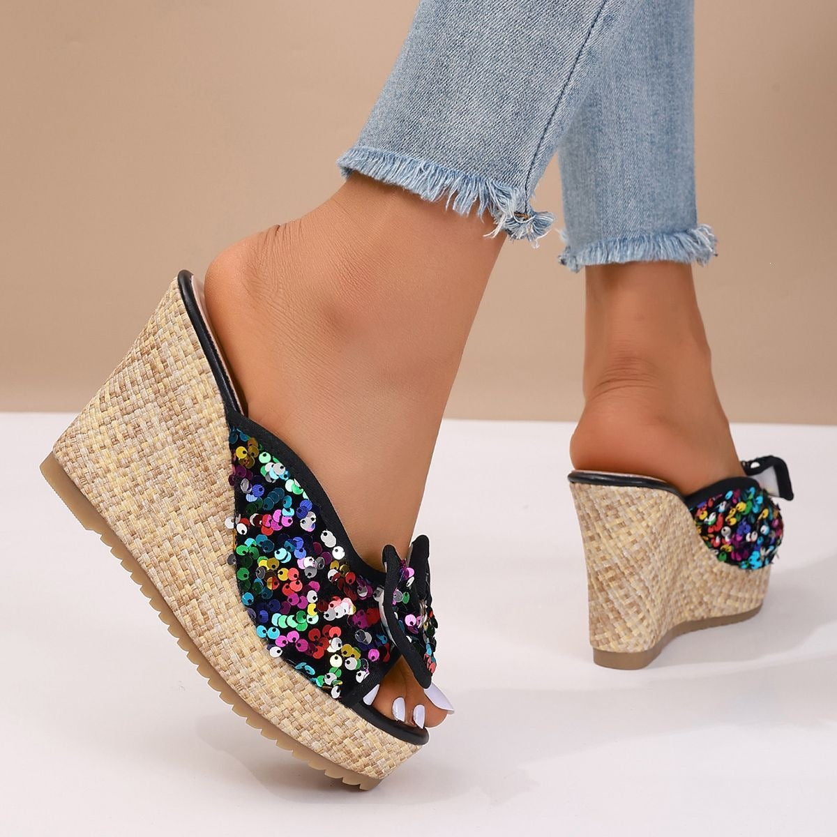 Elegante Slip-on Sandalen