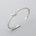 Armreif mit Seilknoten und Zirkonia – Bild 7 | LuxeStyle