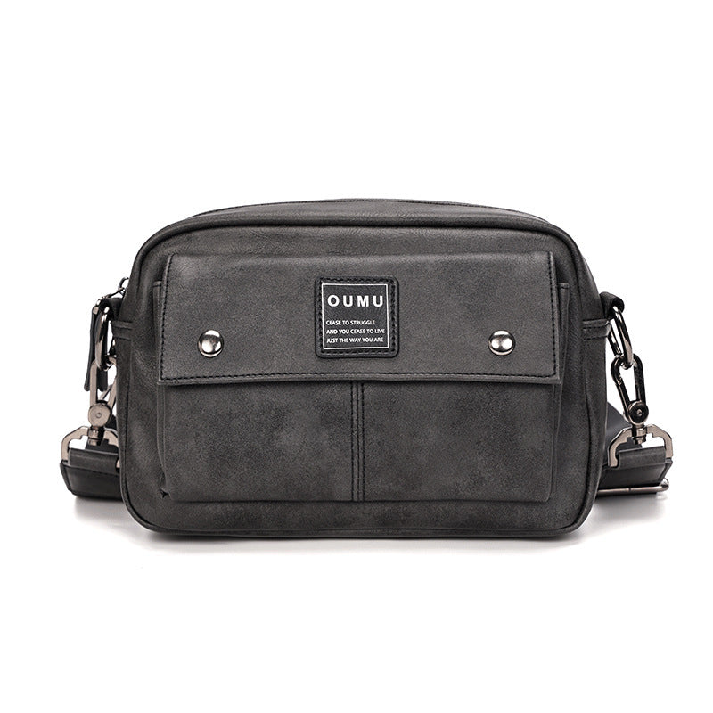 Herren Umhängetasche in Grau | LuxeStyle