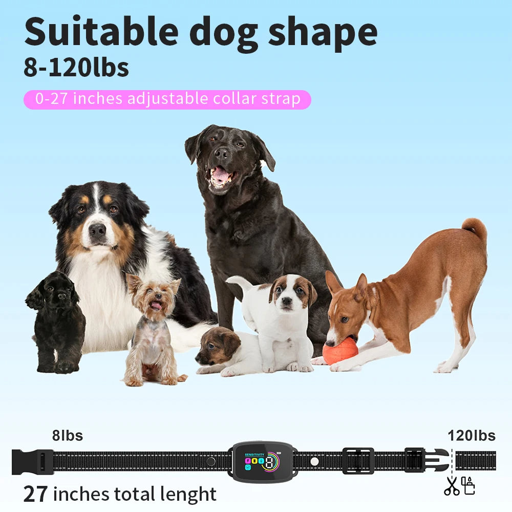 Smart Anti-Bell Halsband mit HD-Display
