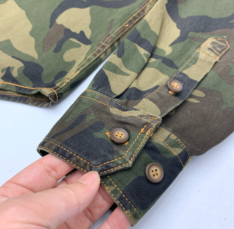 Retro Camouflage Cordhemd für Herren – Bild 5 | LuxeStyle