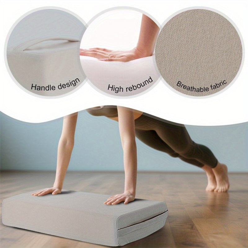 Yoga-Kissen mit Griff aus atmungsaktivem Stoff – Bild 4 | LuxeStyle