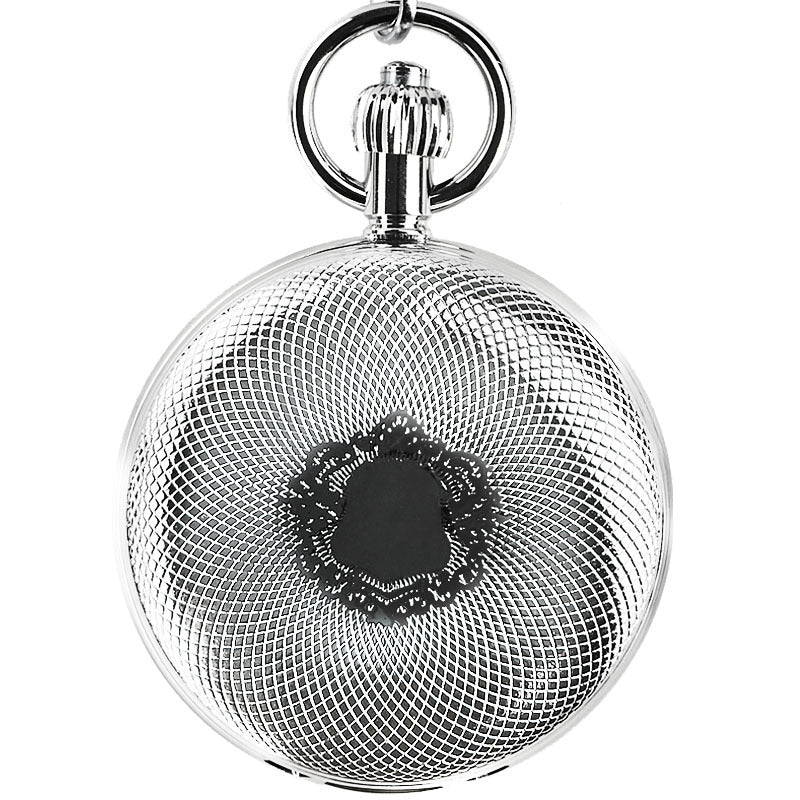 Mondphasen-Sonnenuhr-Taschenuhr mit Klappdeckel