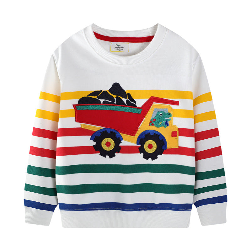 Bagger Cartoon Kapuzenpullover für Jungen – Bild 5 | LuxeStyle