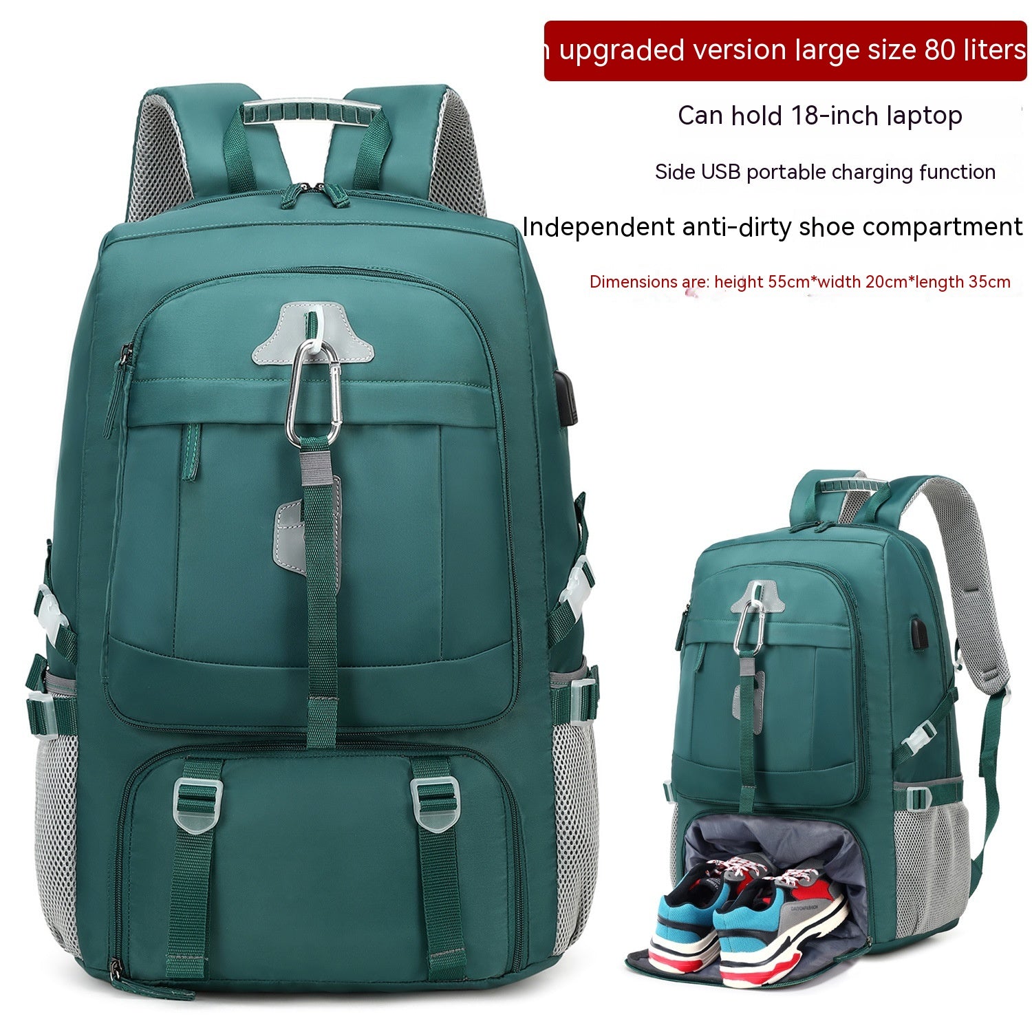 Business-Reise-Rucksack mit USB-Anschluss