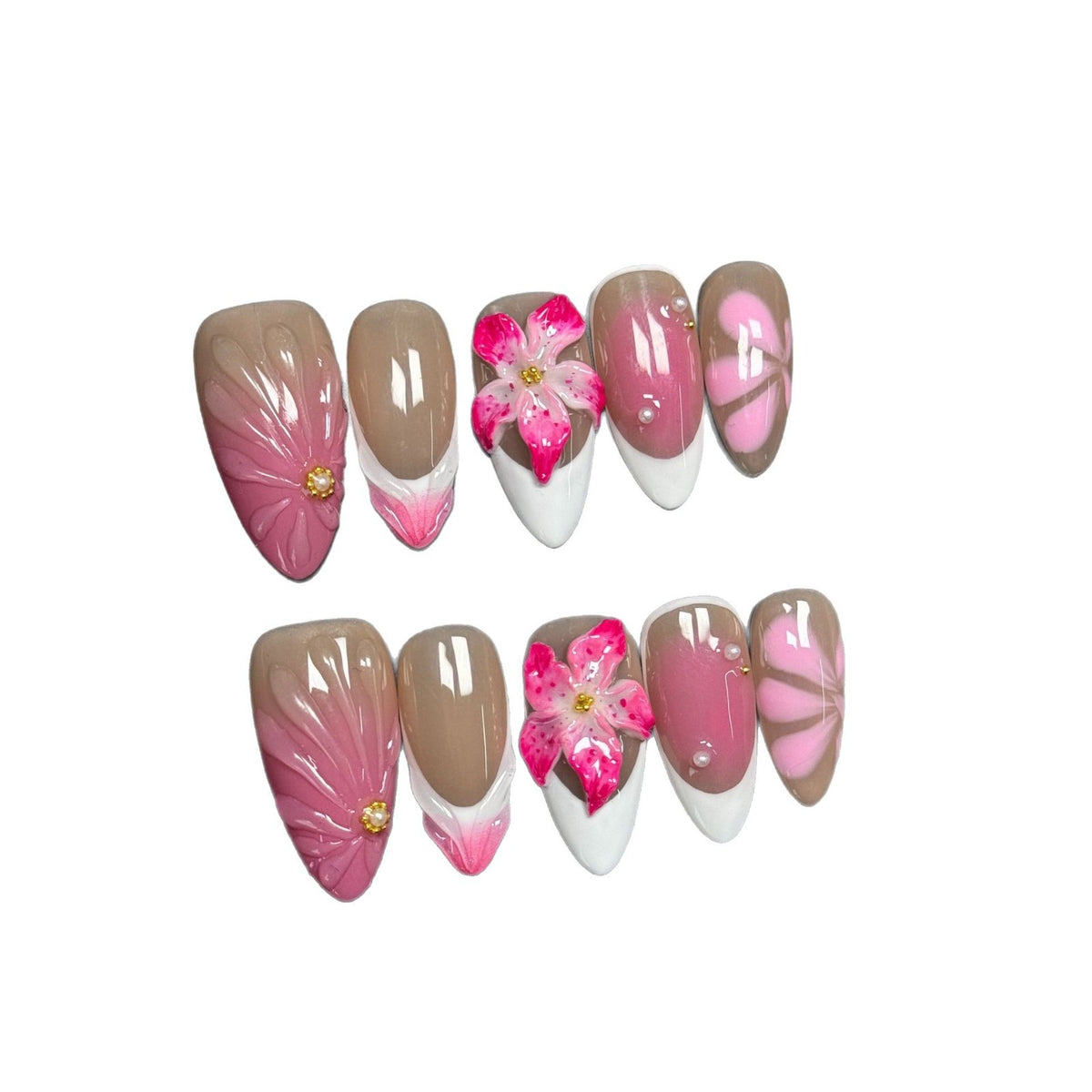 French Style Lily Fluid Ice Flower Manicure – Bild 3 | LuxeStyle