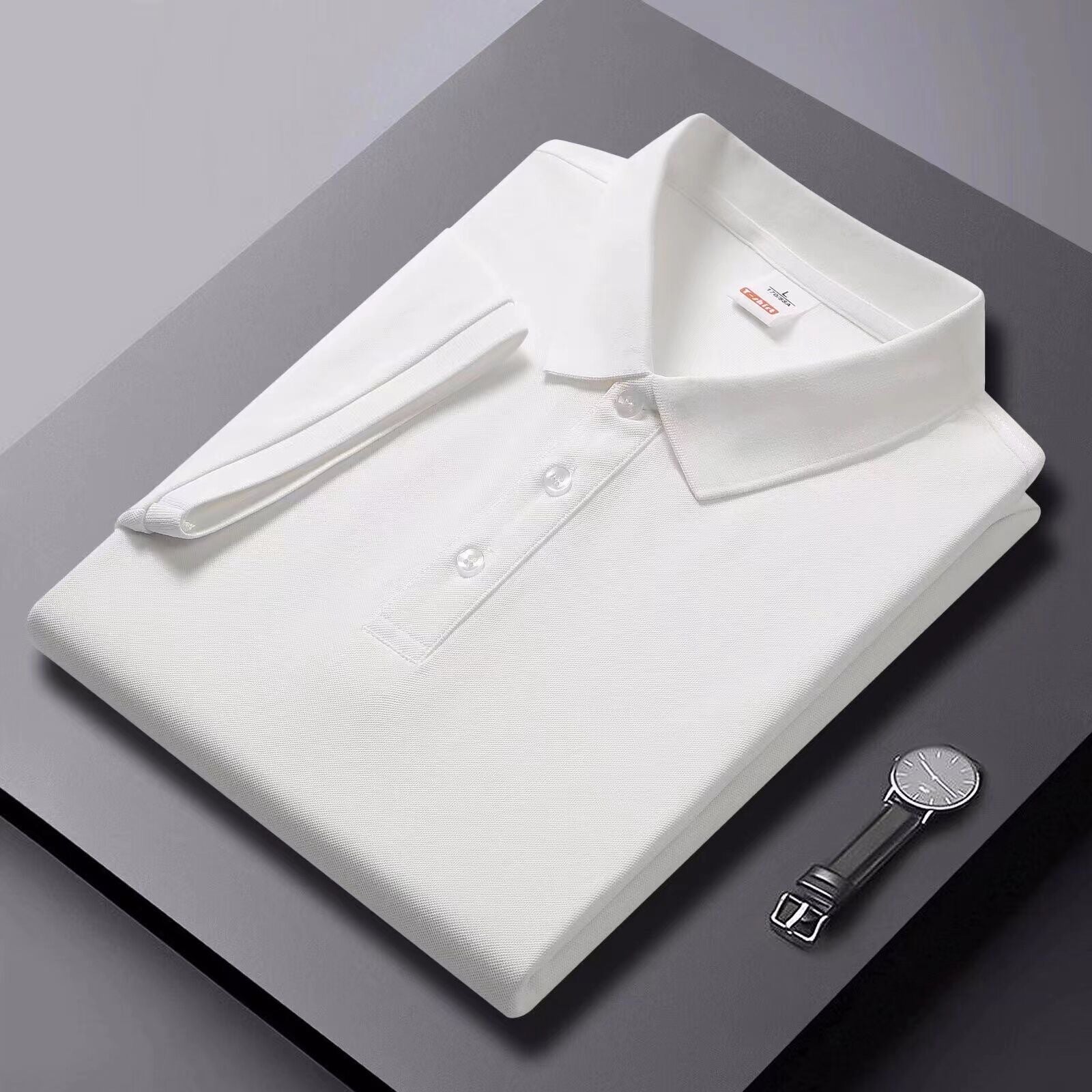 Polo-Shirt Kurzarm Slim-Fit Piqué-Baumwolle