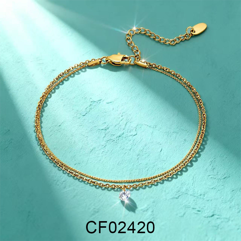 Einfacher Frauenknöchel-Schmuck