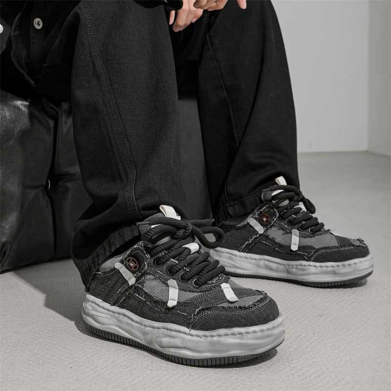 Erhöhende Board-Schuhe im Used-Look