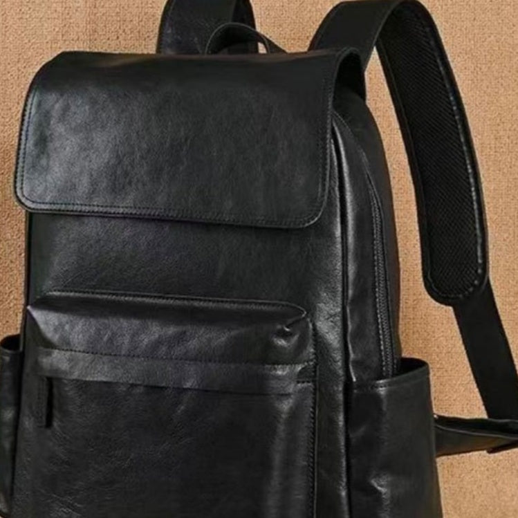 Leder-Rucksack mit mehreren Taschen