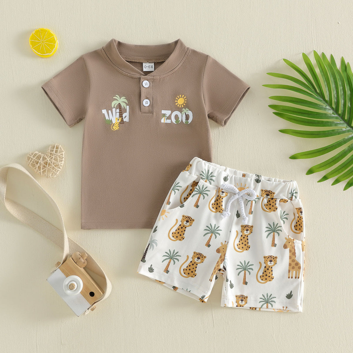 Kurzarm-Polo mit Shorts Set für Babys – Bild 5 | LuxeStyle