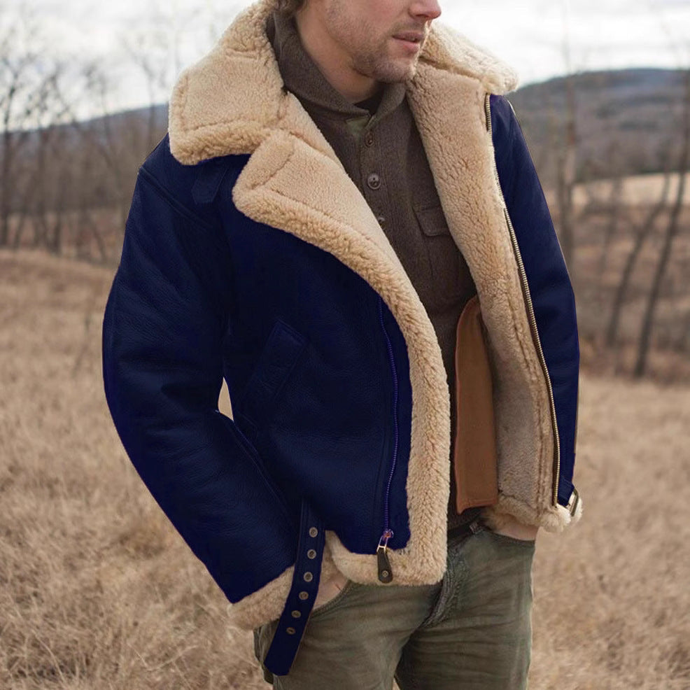Herren Kunstfelljacke, British Style