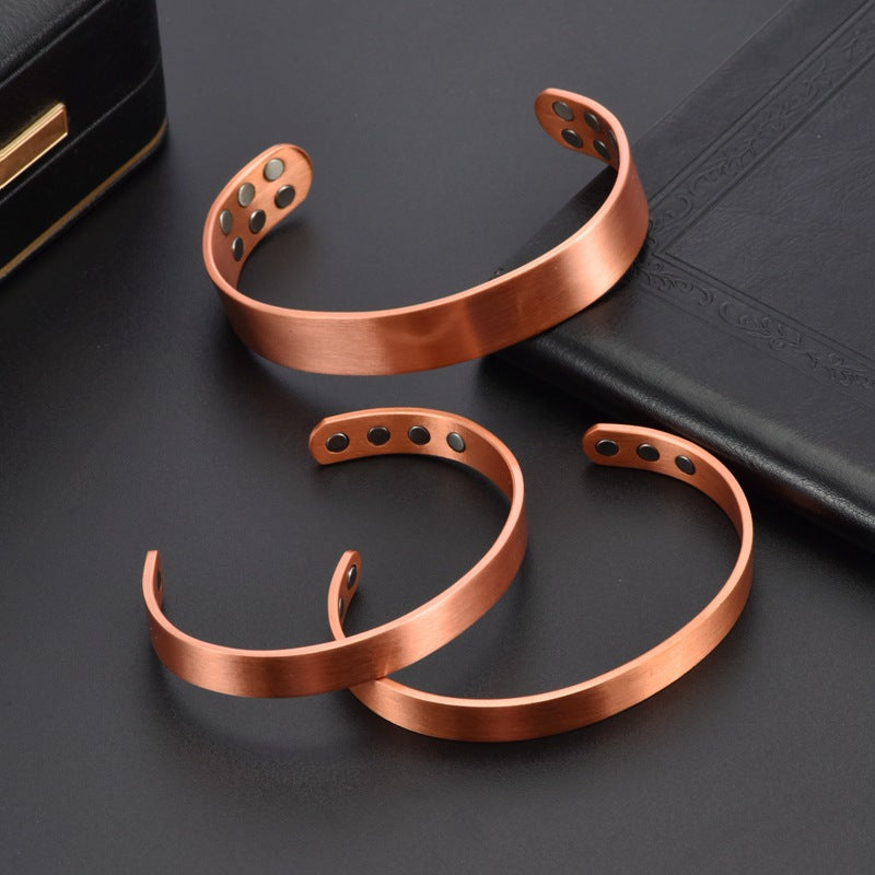 Kupfer Armreif & Ring Set mit Magneten