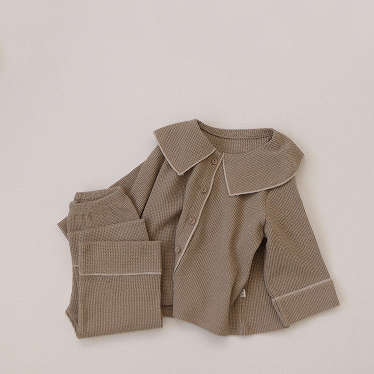 Baby Waffelstrick Cardigan Set – Bild 3 | LuxeStyle