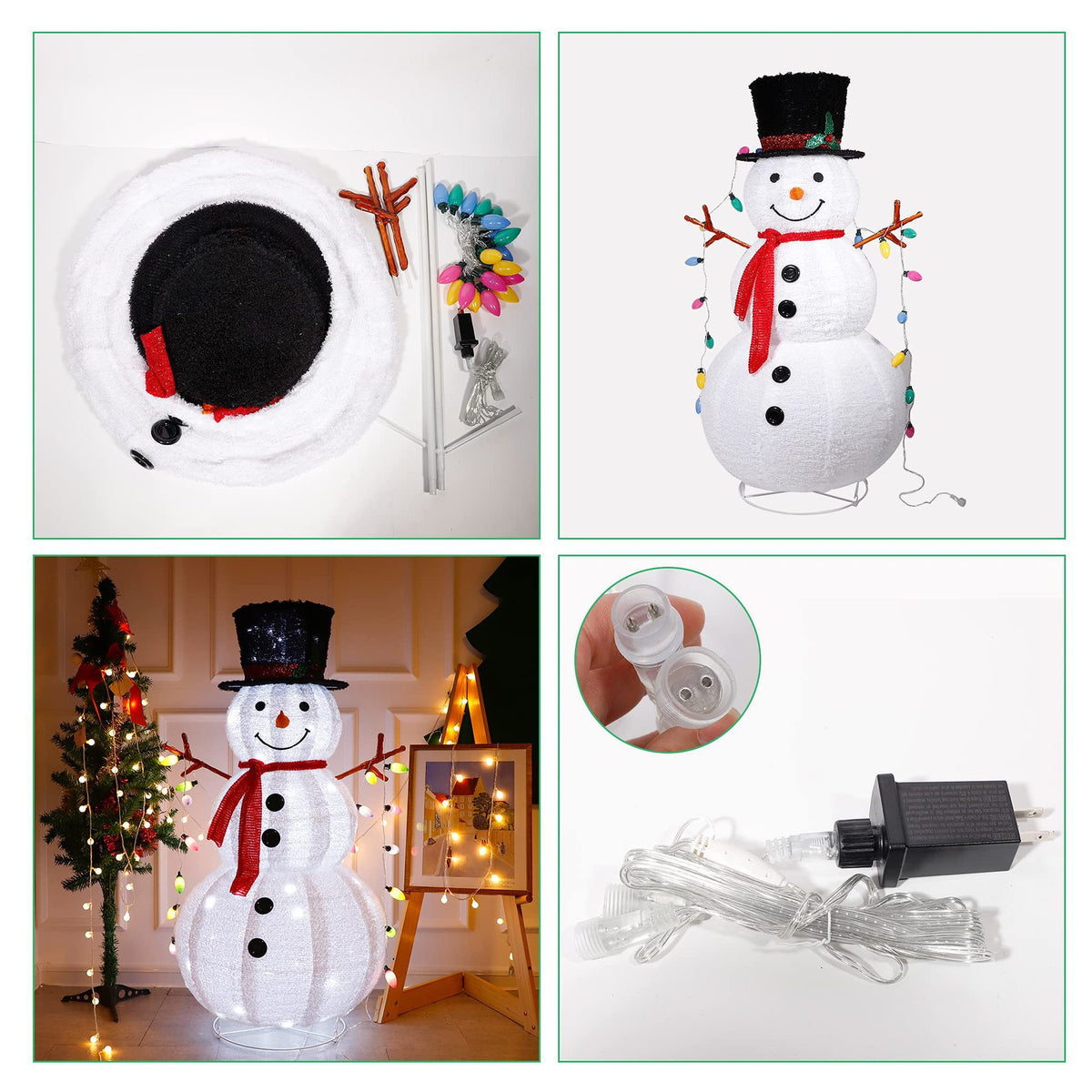 Faltbare Schneemann-Lichterkette 1,2 m – Bild 5 | LuxeStyle