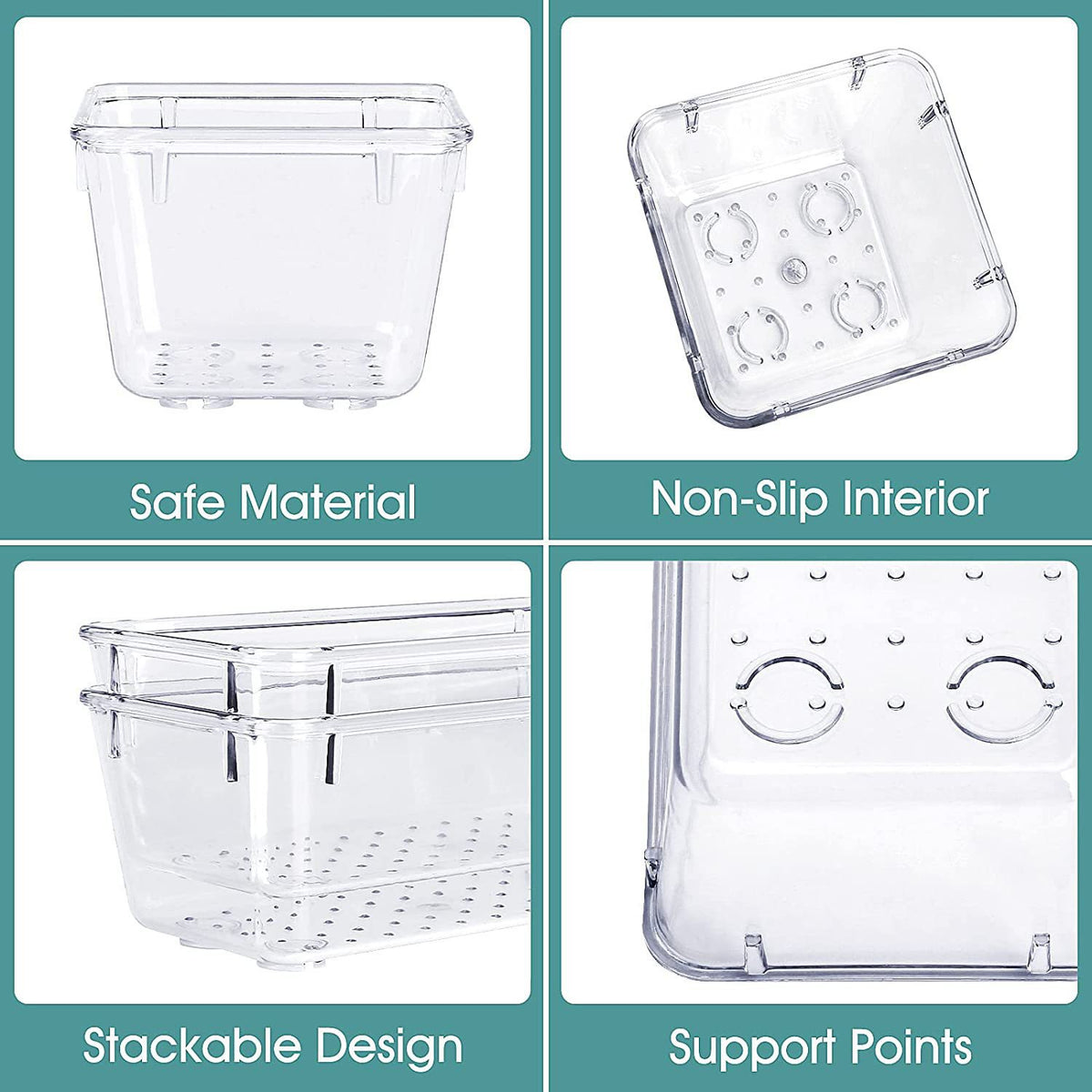 Transparentes Desktop Aufbewahrungsboxen Set – Bild 4 | LuxeStyle