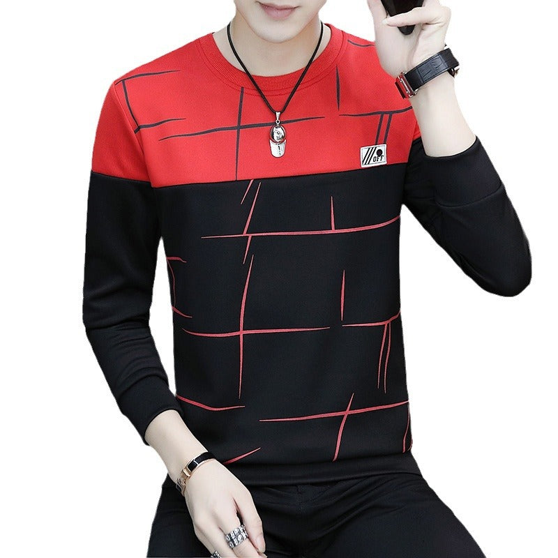 Herren Colorblock Sweatshirt Streifen