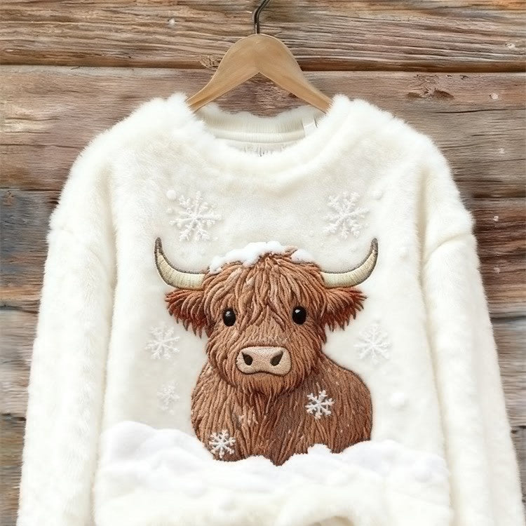 Langarmshirt mit Schneemann-Design