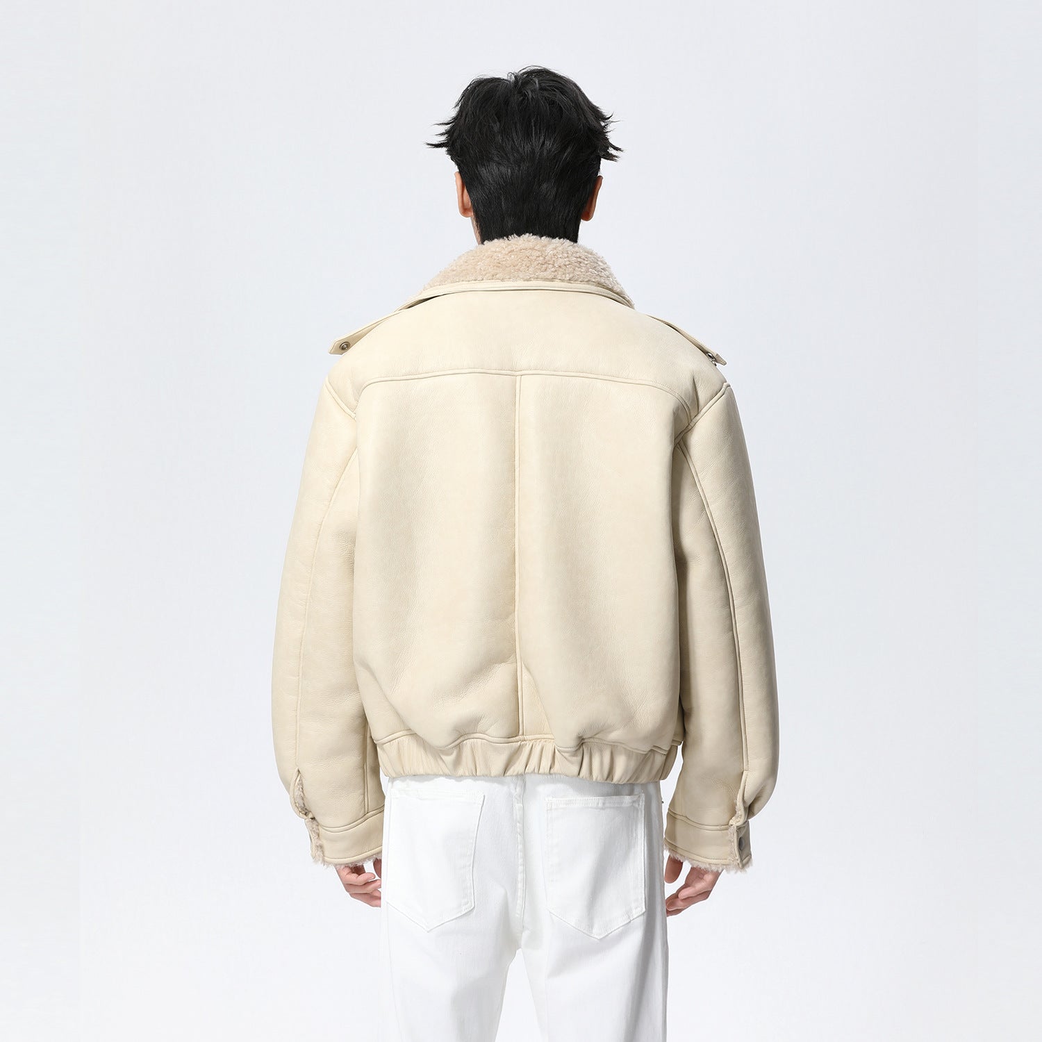 Gefütterte Winterjacke mit Umlegekragen – Ansicht 4