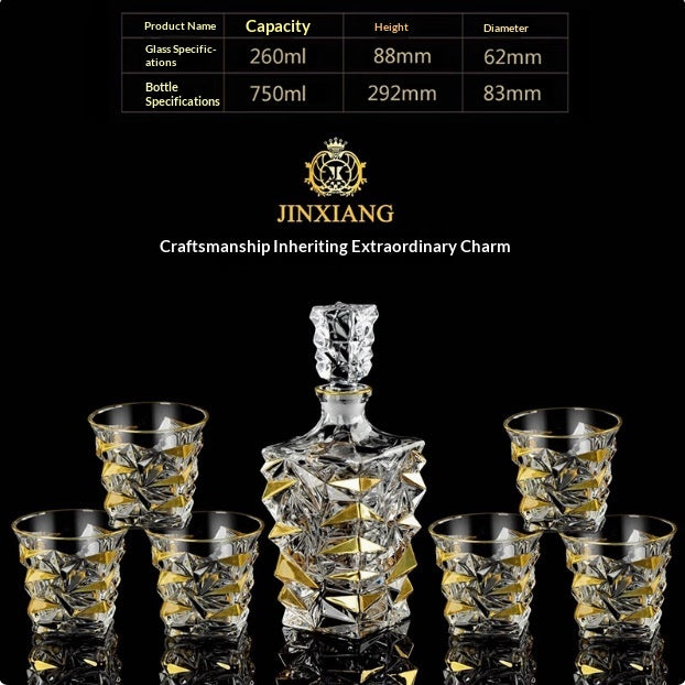 Kristall Whiskey Tassen Set