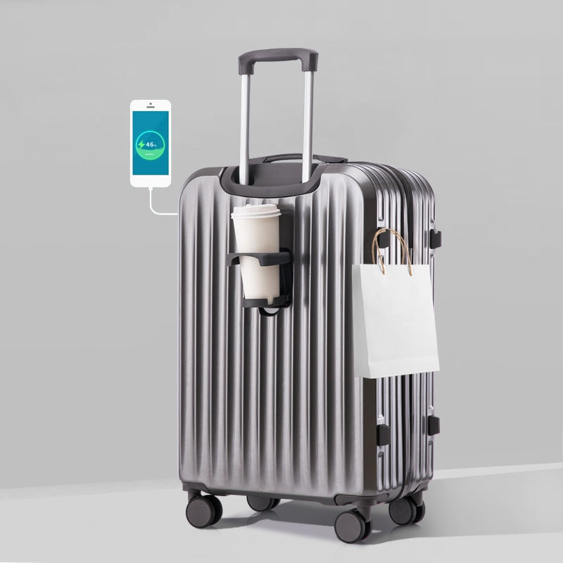 Multifunktionaler Rollkoffer mit USB-Port
