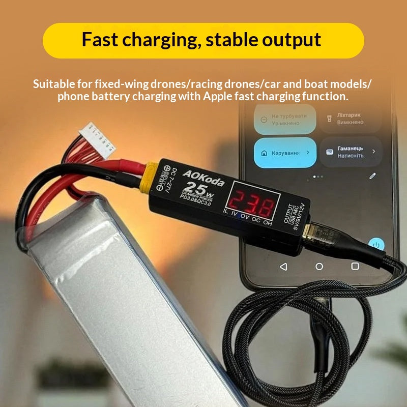 Drohnen-Akku-Ladegerät mit USB-Adapter